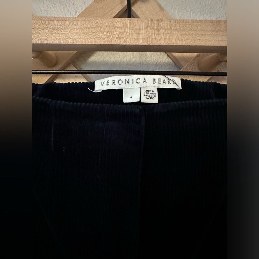 Veronica Beard Dova Corduroy Wide Leg Crop Pants Sz 4 - Picture 7 of 10